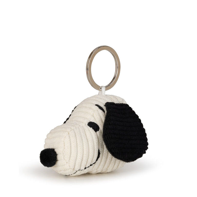 Snoopy-Kopf-Schlüsselanhänger, Cordcreme