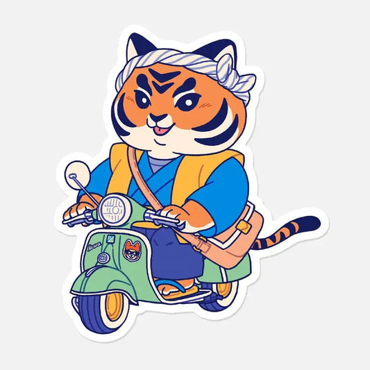 ''Brioche-Vespa'' Vinyl Sticker