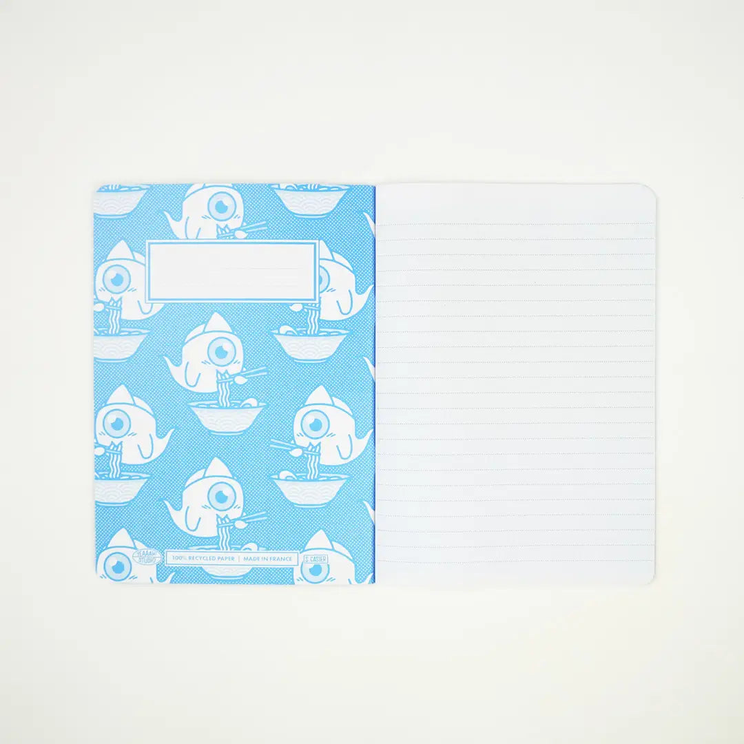 ''Yû Eating Ramen'' Notebook, 64 Pages