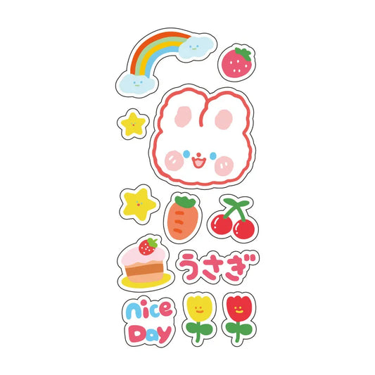 Waterproof stickers ''Rainbow Rabbit''