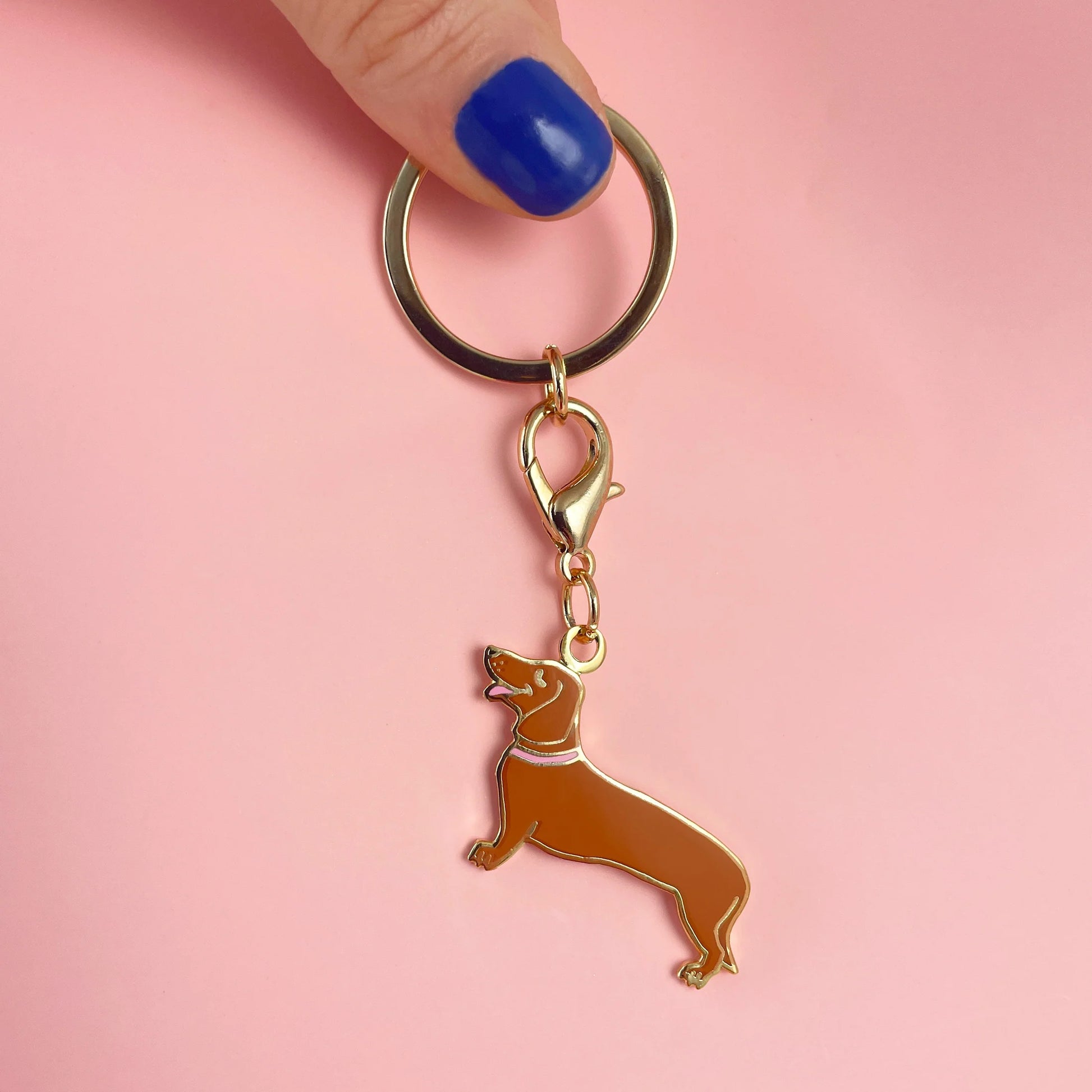 Weiner online dog keychain