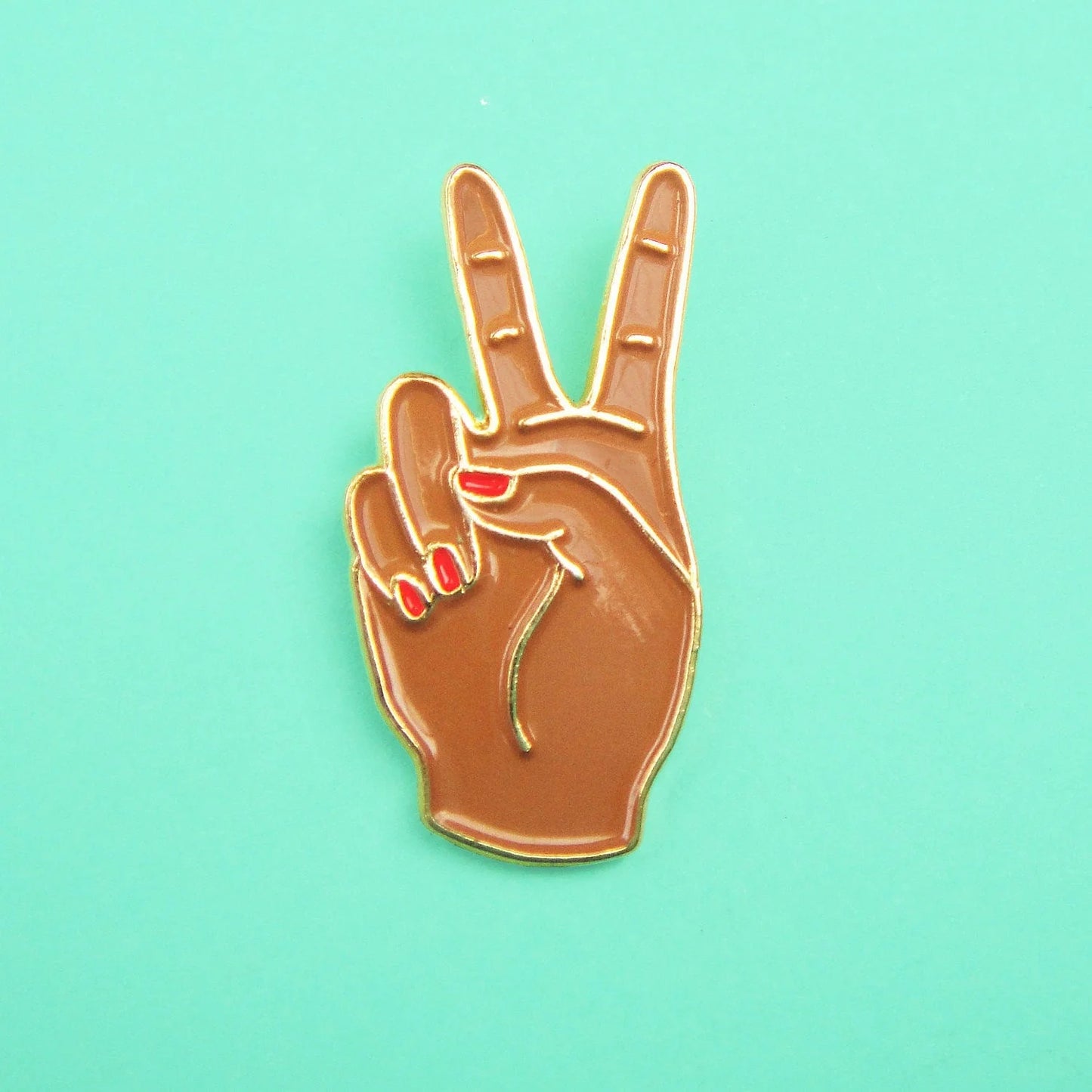 Enamel Pin ''Peace Out - Black''