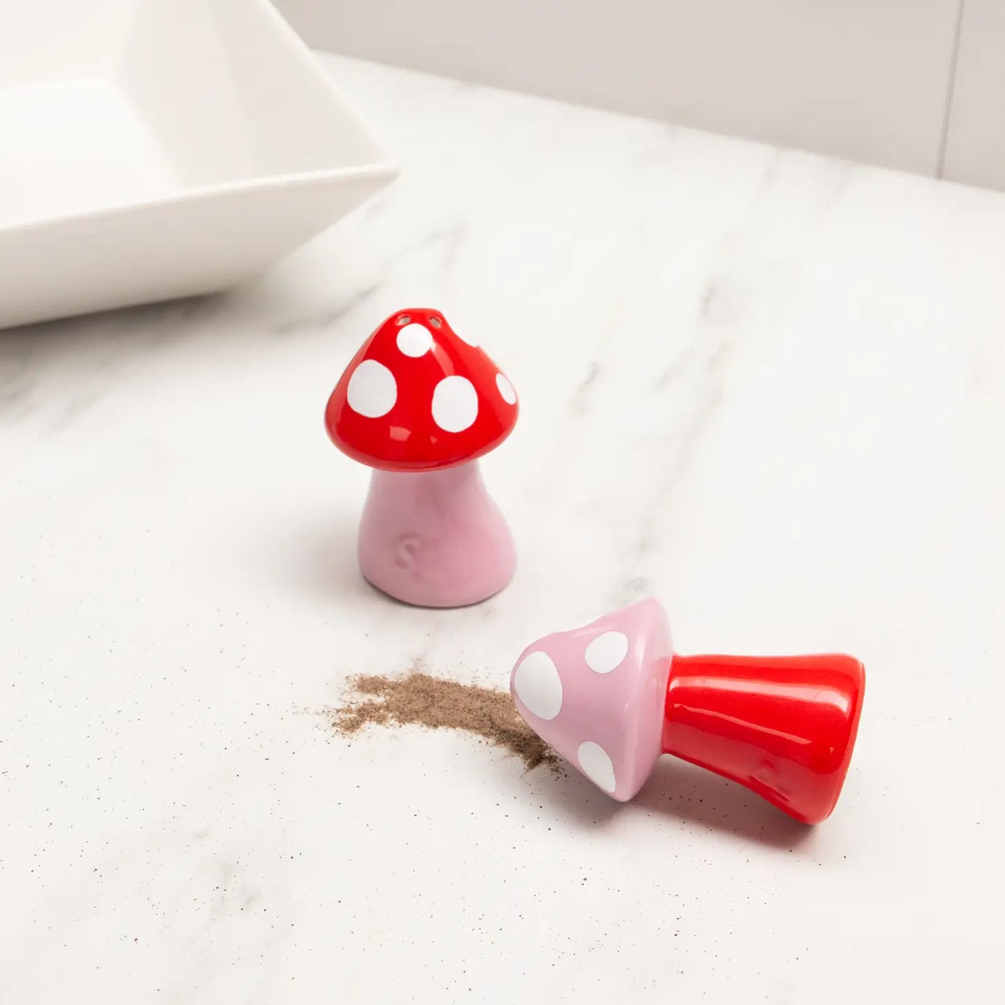 Salt and Pepper Pinkish Mushrooms