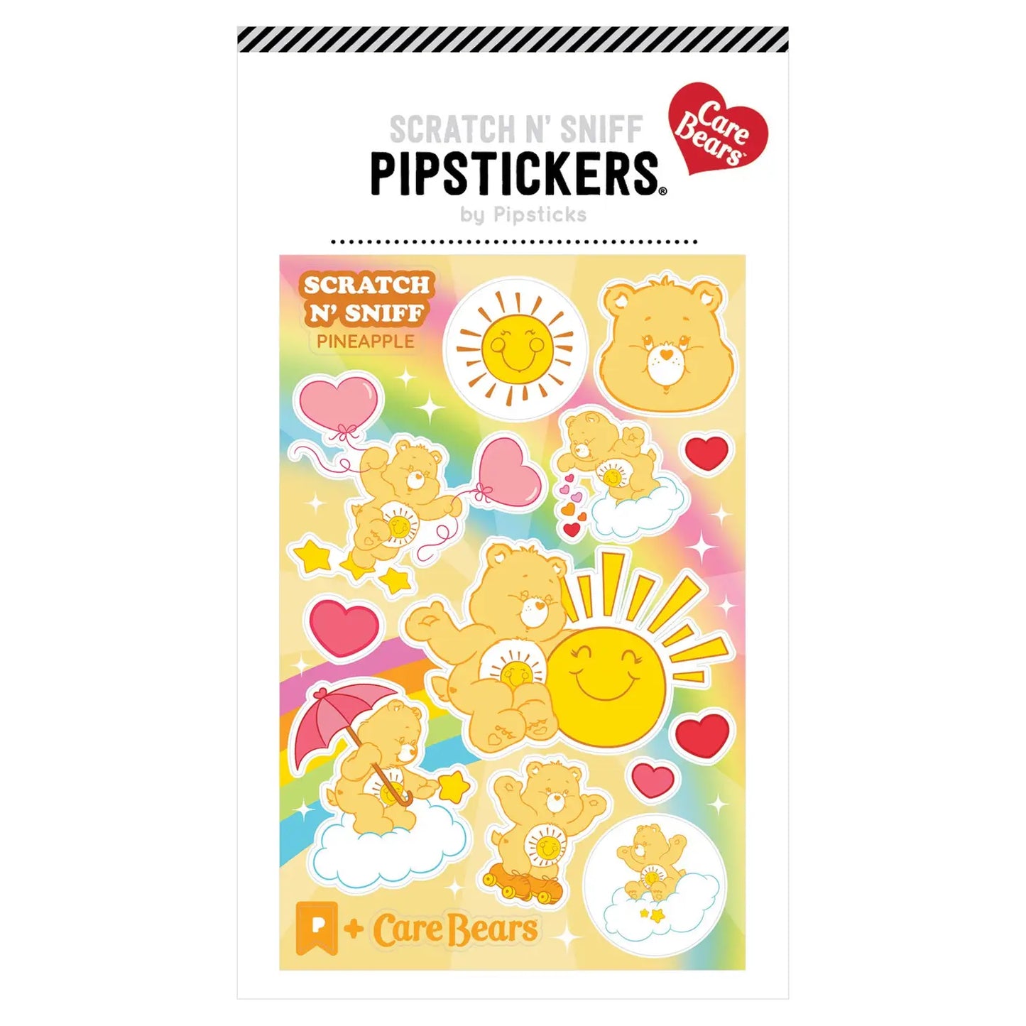 ''Sun and Funshine'' Care Bears ''Scratch n Sniff'' Stickers