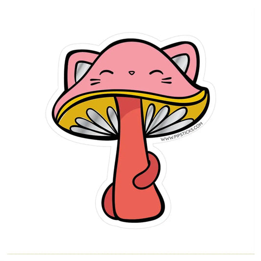 Feline Fungi, Vinyl Sticker