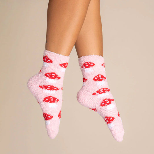 Fuzzy Socks ''Mushroom''