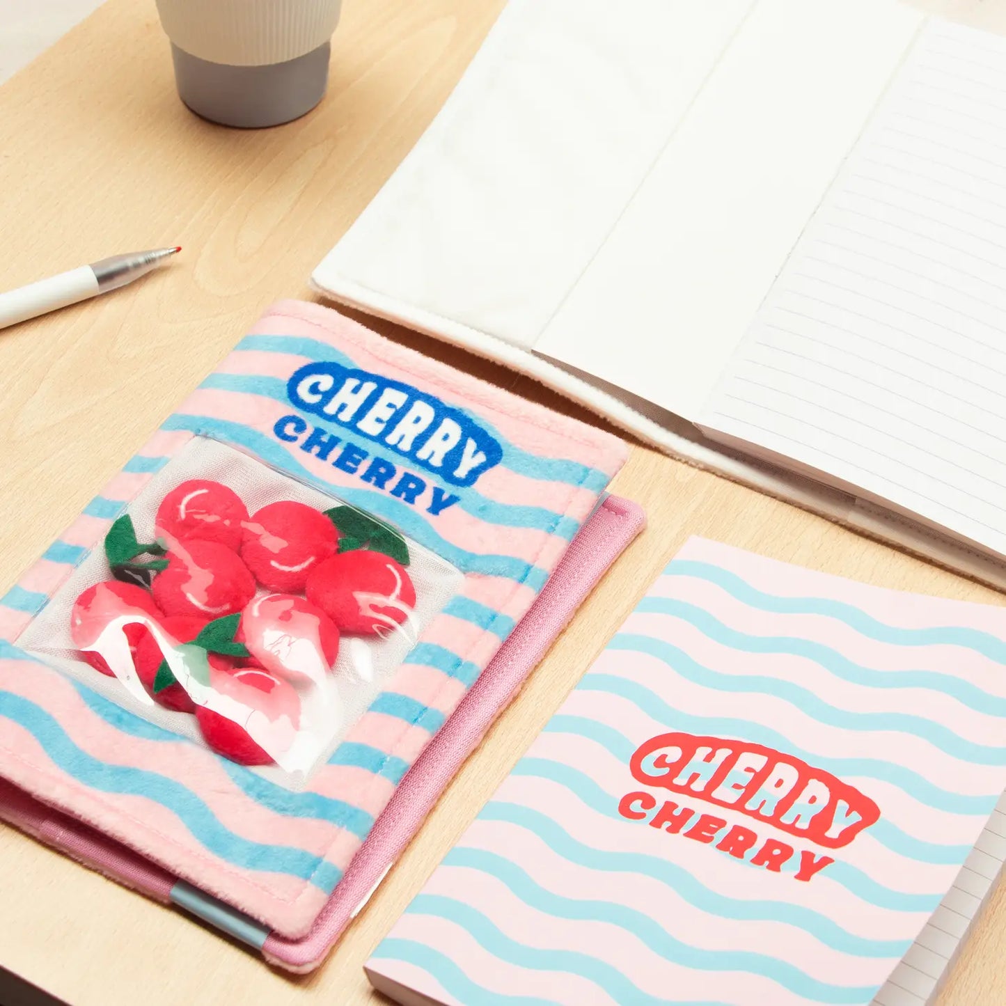 Woven Cherry Notebook