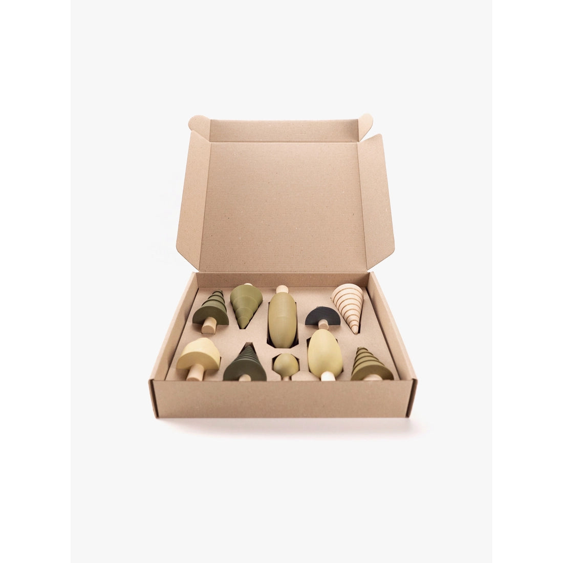 Wooden Tree Set, 10 Pieces