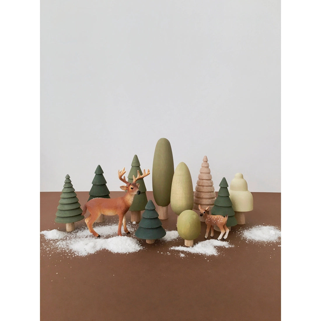 Wooden Tree Set, 10 Pieces